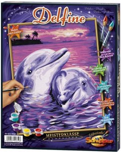 Delfine / Meisterklasse Klassiker, Malen nach Zahlen (Mal-Sets), Bildgröße: 30 x 40 cm