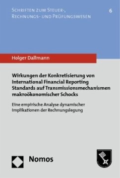 Wirkungen der Konkretisierung von International Financial Reporting Standards auf Transmissionsmechanismen makroökonomis - Dallmann, Holger