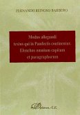 Modus allegandi textus qui in pandectis continentur : eElenchus omnium capitum et paragraphorum