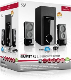 Speedlink SL-8261-GY GRAVITY XE 2.1 Subwoofer System, Lautsprecher-System, grau