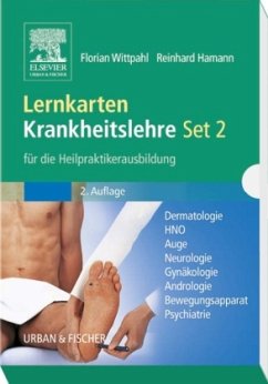 Lernkarten Krankheitslehre Set 02 für die Heilpraktikerausbildung - Wittpahl, Florian; Hamann, Reinhard