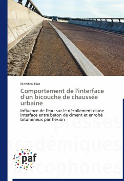 Comportement de l'interface d'un bicouche de chaussée urbaine - HUN, Manitou