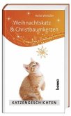 Weihnachtskatz und Christbaumkerzen