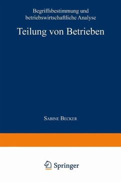 Teilung von Betrieben - Becker, Sabine