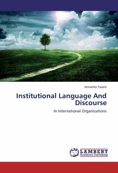 Institutional Language And Discourse - Tavani, Annarita