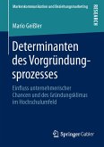 Determinanten des Vorgründungsprozesses (eBook, PDF)