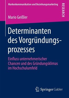 Cover Determinanten des Vorgründungsprozesses (eBook, PDF)