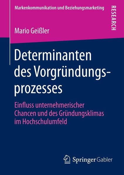 Determinanten des Vorgründungsprozesses (eBook, PDF)