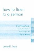 How to Listen to a Sermon (eBook, ePUB)