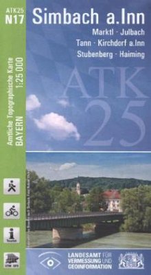 Cover Amtliche Topographische Karte Bayern Simbach a. Inn