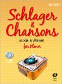 Schlager & Chansons der 50er - bis 70er Jahre, für Klavier, m. 2 Audio-CDs