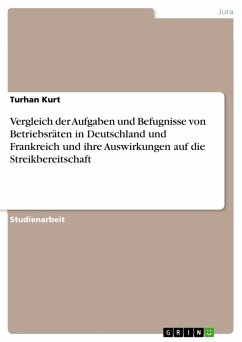 Vergleich der Aufgaben und Befugnisse von Betriebsräten in Deutschland und Frankreich und ihre Auswirkungen auf die Streikbereitschaft (eBook, ePUB)