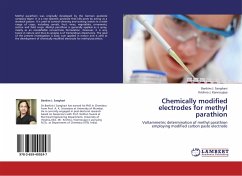 Chemically modified electrodes for methyl parathion