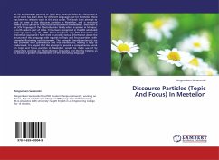 Discourse Particles (Topic And Focus) In Meeteilon - Sanatombi, Ningombam