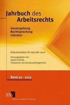 Cover Jahrbuch des Arbeitsrechts / Jahrbuch des Arbeitsrechts 50