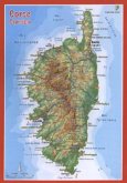 Korsika, Reliefpostkarte; Corsica