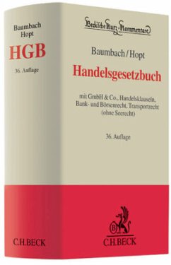 Handelsgesetzbuch (HGB), Kommentar - Baumbach, Adolf; Hopt, Klaus J.