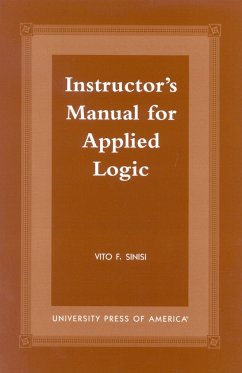 Cover Instructor's Manual for Applied Logic