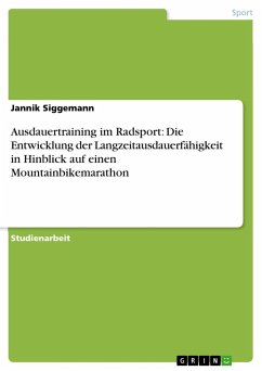 Ausdauertraining im Radsport: Die Entwicklung der Langzeitausdauerfähigkeit in Hinblick auf einen Mountainbikemarathon - Siggemann, Jannik