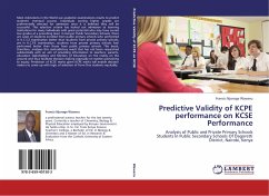 Predictive Validity of KCPE performance on KCSE Performance