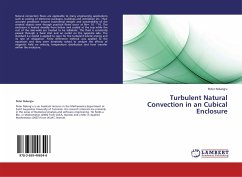 Turbulent Natural Convection in an Cubical Enclosure