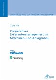 Kooperatives Lieferantenmanagement im Maschinen- und Anlagenbau (eBook, PDF)