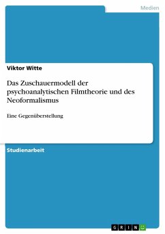 Das Zuschauermodell der psychoanalytischen Filmtheorie und des Neoformalismus - Eine Gegenüberstellung (eBook, ePUB)