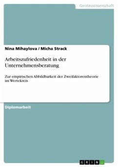 Arbeitszufriedenheit in der Unternehmensberatung - Strack, Micha;Mihaylova, Nina