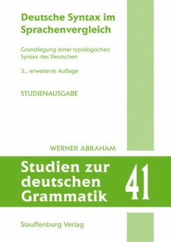 Deutsche Syntax im Sprachenvergleich - Abraham, Werner