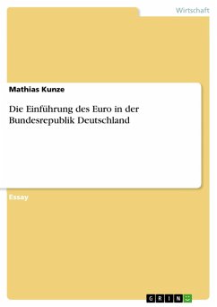 Die Einführung des Euro in der Bundesrepublik Deutschland (eBook, ePUB)