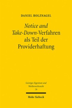 Cover Notice and Take-Down-Verfahren als Teil der Providerhaftung