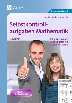 Selbstkontrollaufgaben Mathematik Klasse 5 - Schmidt, Kerstin-Andrea