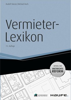 Vermieter-Lexikon -mit Arbeitshilfen online (eBook, ePUB) - Stürzer, Rudolf; Koch, Michael