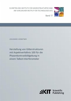 Herstellung von Gitterstrukturen mit Aspektverhältnis 100 für die Phasenkontrastbildgebung in einem Talbot-Interferometer - Kenntner, Johannes