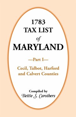 1783 Tax List of Maryland, Part I - Carothers, Bettie S.