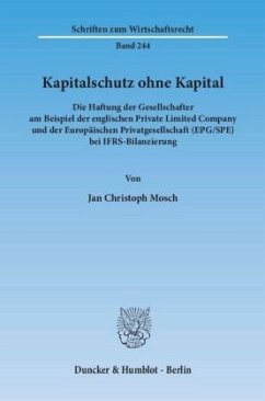 Kapitalschutz ohne Kapital. - Mosch, Jan Christoph