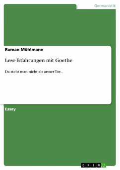 Lese-Erfahrungen mit Goethe (eBook, ePUB)