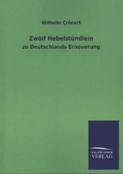 Zwölf Hebelstündlein - Crönert, Wilhelm