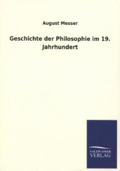 Geschichte der Philosophie im 19. Jahrhundert - Messer, August