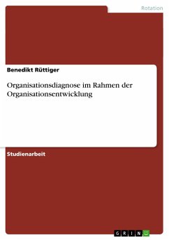 Organisationsdiagnose im Rahmen der Organisationsentwicklung - Rüttiger, Benedikt