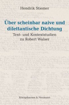 Cover Über scheinbar naive und dilettantische Dichtung