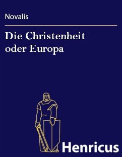 Cover Die Christenheit oder Europa (eBook, ePUB)