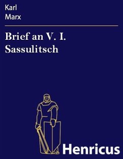 Cover Brief an V. I. Sassulitsch (eBook, ePUB)