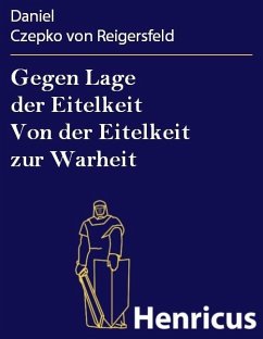 Cover Gegen Lage der Eitelkeit Von der Eitelkeit zur Warheit (eBook, ePUB)