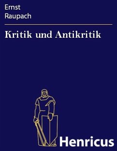 Cover Kritik und Antikritik (eBook, ePUB)