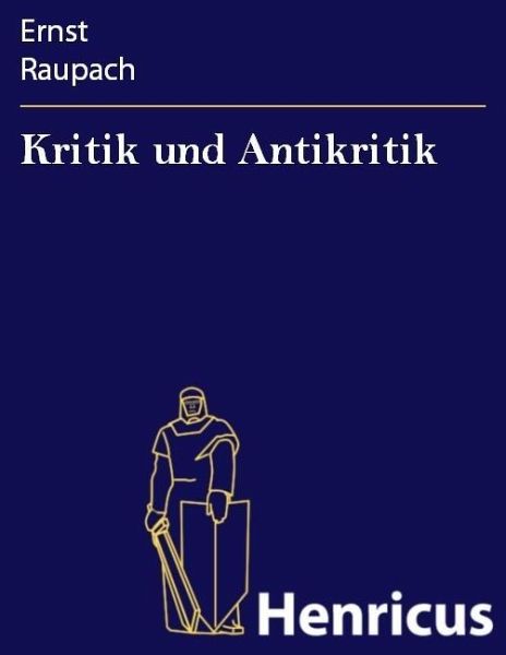 Kritik und Antikritik (eBook, ePUB)