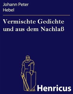 Cover Vermischte Gedichte und aus dem Nachlaß (eBook, ePUB)