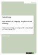 Age as factor in language acquisition... - Bild 1