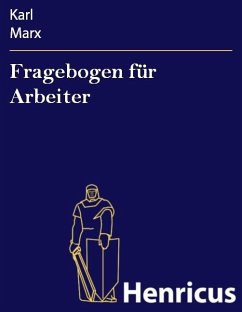 Cover Fragebogen für Arbeiter (eBook, ePUB)