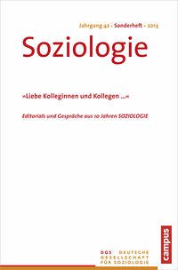 Soziologie Jg. 42 (2013) Sonderheft - Lange, Karin (Red.), Sylke (Red.) Nissen und Georg (Hrsg.) Vobruba